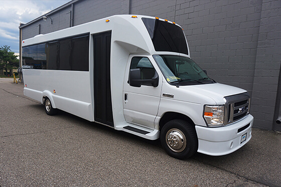 one of our party bus rentals midland near dow diamond