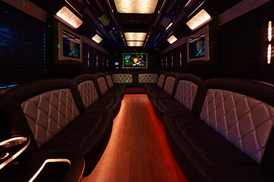 inside one of our great party buses